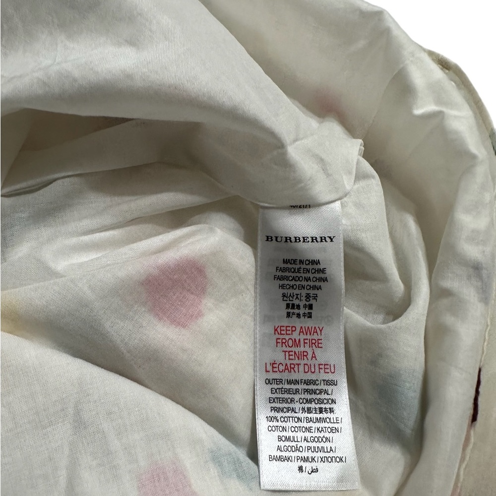 Burberry Maria Dot-Print Drawstring Waist Girl’s Dress Size 8Y - Picture 10 of 10